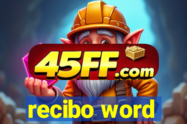 recibo word